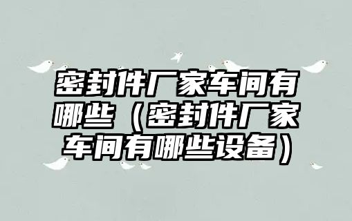 密封件廠家車間有哪些（密封件廠家車間有哪些設(shè)備）