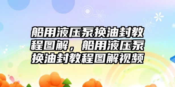 船用液壓泵換油封教程圖解，船用液壓泵換油封教程圖解視頻