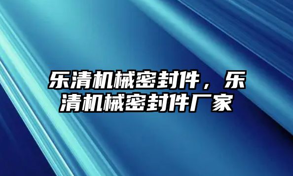 樂清機械密封件，樂清機械密封件廠家