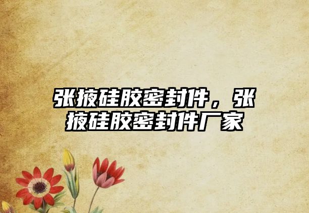 張掖硅膠密封件，張掖硅膠密封件廠家