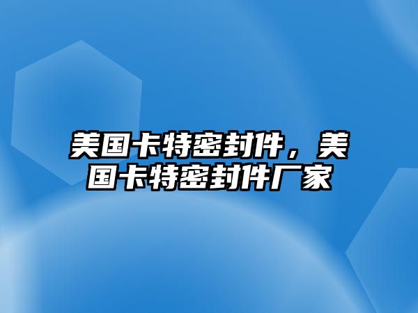 美國卡特密封件，美國卡特密封件廠家