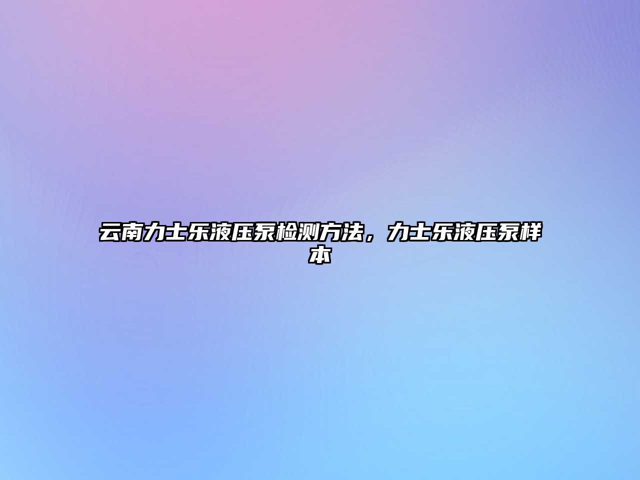 云南力士樂液壓泵檢測方法，力士樂液壓泵樣本