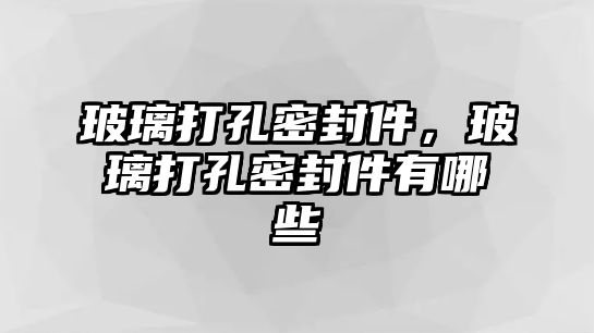 玻璃打孔密封件，玻璃打孔密封件有哪些