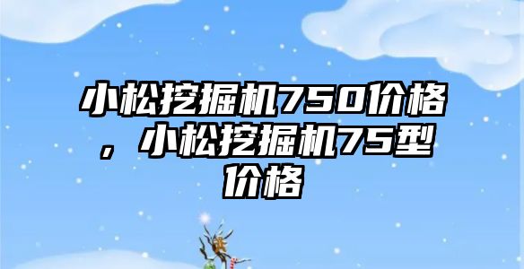 小松挖掘機(jī)750價(jià)格，小松挖掘機(jī)75型價(jià)格