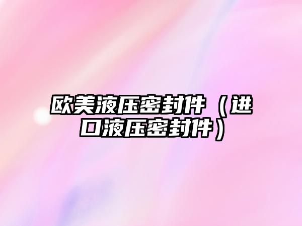 歐美液壓密封件（進口液壓密封件）